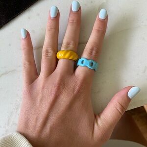 Acrylic color rings! Selling both
